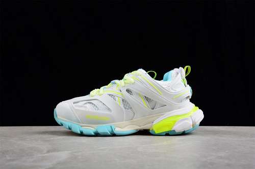580BALENCIAGA TRACK SNEAKER WHITEBLUEGREENWOMAN3539MAN4046