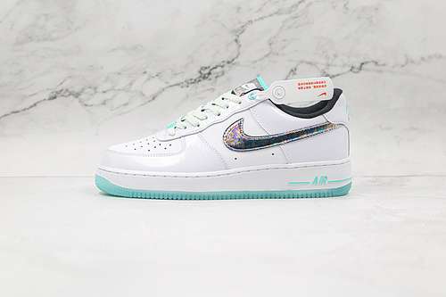 320DD9613100AIR FORCE 1 LOW 07 LV8 ABALONE WHITEBARELY GREENLIGHT DEWTROPICAL TWIST