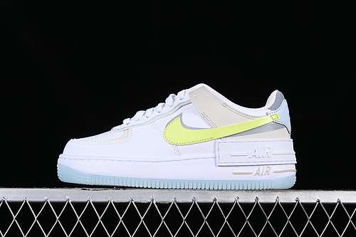 280FB7582100AIR FORCE 1 SHADOW WHITEGREYBLUEYELLOWWOMAN35540