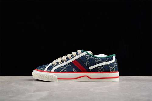 500GUCCI TENNIS 1977 PRINT SNEAKER REDGREENBLUEWOMAN3539MAN4044