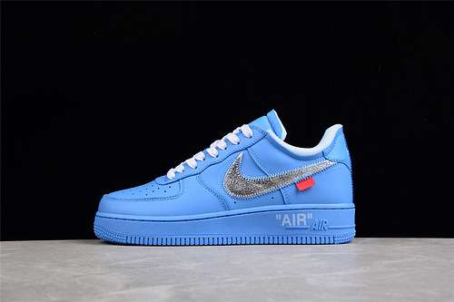 430CI1173400OW X AIR FORCE 1 LOW 07 MCA UNIVERSITY BLUEWHITEUNIVERSITY REDMETALLIC SILVER