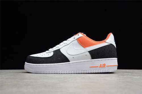 300DJ5174100AIR FORCE 1 LOW USA DENIM WHITEBLACKORANGEWOMAN3639MAN4045