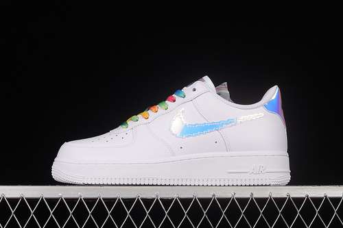 300CV1699100AIR FORCE 1 LOW IRIDESCENT PIXEL WHITEMULTICOLORBLACKUNISEX3645
