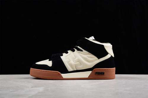 460FENDI MATCH SNEAKERS BLACKWHITEBROWNWOMAN3539MAN4045