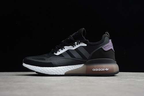 290FV7475ZX 2K BOOST SHOES CORE BLACKCLOUD WHITEPURPLEMAN4045