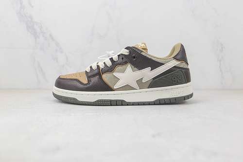 300BAPE STA LOW SHOES WHITEKHAKIDARK BROWNWOMAN3639MAN4045