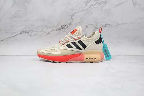 280FY2001ZX 2K BOOST SHOES BEIGECORE BLACKORANGEWOMAN3639MAN4045