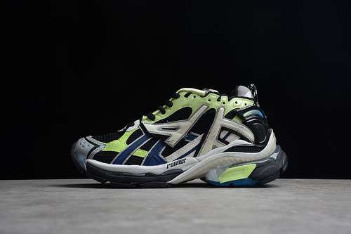 800677402W1RC60203BALENCIAGA RUNNER SNEAKERS BLACKGREYGREENWOMAN3539MAN4045