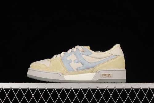55011COM20211851FENDI MATCH 2022 CASUAL SHOES BEIGELIGHT BLUEBEIGE3545