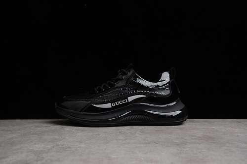 480GUCCI SNAKESKIN PATTERN SNEAKERS BLACKBLACKBLACKMAN3844