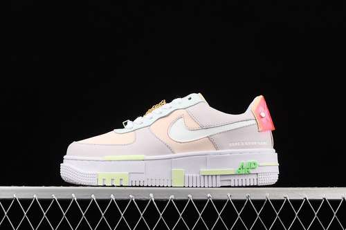 300DD2330511AIR FORCE 1 PIXEL LIGHT PINKWHITEGREENWOMAN3640