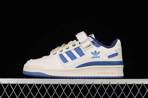 300HR0458ORIGINAL FORUM 84 LOW WHITEWHITEUNIVERSITY BLUEWOMAN3639MAN4045
