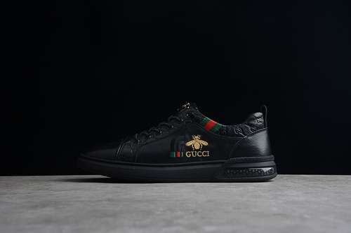 400GUCCI SCREENER GG HIGHTOP SNEAKERS BLACKBLACKGOLDMAN3844