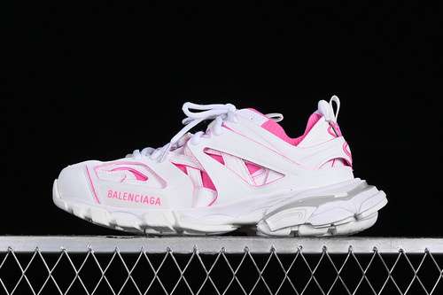 540W3SKC9055BALENCIAGA TRACK SNEAKER TESS SGOMMA RES BI ALVTIS EFF NUBUKTIS E WHITEPINK