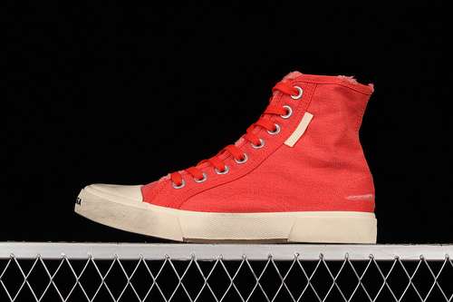 400W3RC16090BALENCIAGA VULC DESTR HIGH SNEAKERS REDREDBEIGEWOMAN3639MAN4046