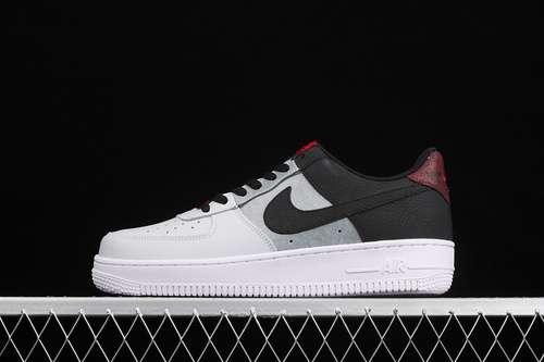320CZ0337001AIR FORCE 1 LOW 07 LV8 BLACKSMOKE GREYPURE PLATINUMRED LAVAUNISEX3645