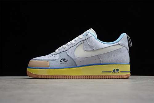CV3039102AIR FORCE 1 LOW BLUE POT COOKIES LIGHT GRAYKHAKILIGHT BLUEYELLOWUNISEX3645