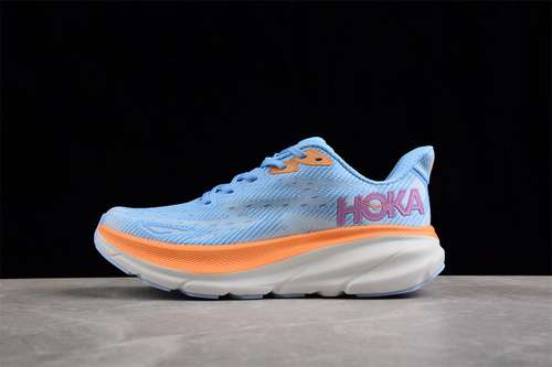 3401127896OKA ONE ONE 9 CUSHIONED RUNNING SHOES BLUEORANGEWOMAN3639MAN4045