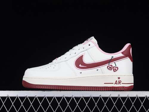 320FD4616161AIR FORCE 1 LOW VALENTINEx27S DAY 2023 WHITEWINE REDLIGHT PINKUNISEX3645