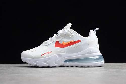 290CT2203002AIR MAX 270 REACT JUST DO IT WHITEORANGEREDWOMAN3639