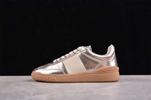 480VALENTINO NEW CASUAL SHOES SILVERWHITEBROWNWOMAN3539MAN4045