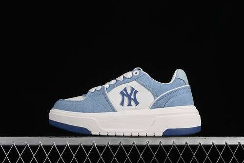 2403ASXCVT4N50BLSNY MLB CHUNKY LINER DENIM BASIC WHITEBLUEWOMAN3539MAN4044