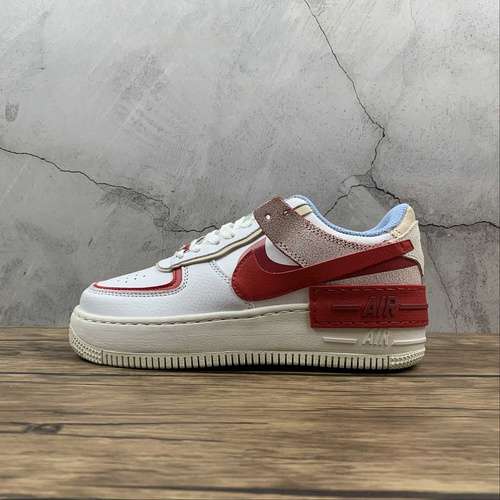 270CI0919108AIR FORCE 1 SHADOW SUMMIT WHITEBARELY VOLTREDWOMAN3540