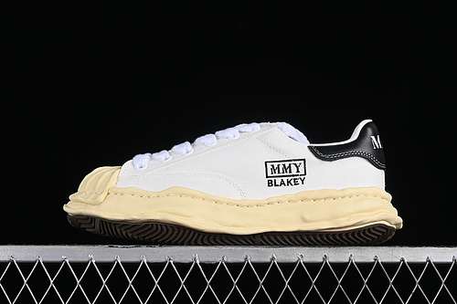 400MMY WAYNE ORIGINAL SOLE LEATHER LOW SNEAKER WHITEBLACKYELLOWWOMAN3539MAN4045
