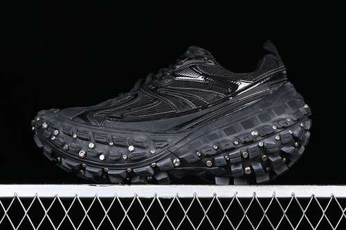 580W2RAD1081BALENCIAGA DEFENDER RUBBER PLATFORM SNEAKERS BLACKWOMAN3539MAN4046