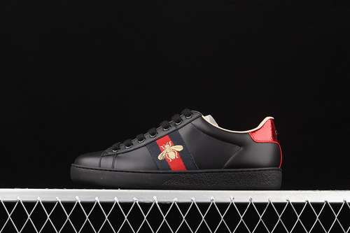 48004GGO9085GUCCI ACE EMBROIDERED SNEAKERS BLACKREDGOLDWOMAN3539MAN4044