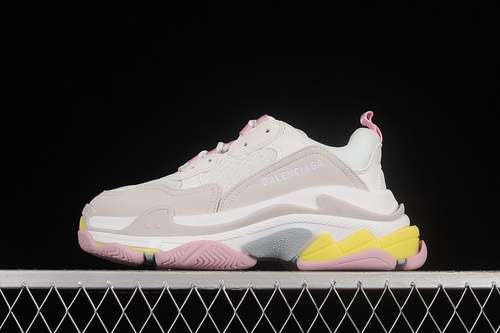480W2FW47541BALENCIAGA TRIPLE S SNEAKERS WHITELIGHT GREYPINKYELLOWUNSIEX3546