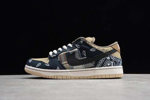 450CT5053001SB DUNK LOW TRAVIS SCOTT BLACKPARACHUTE BEIGEPETRA BROWN