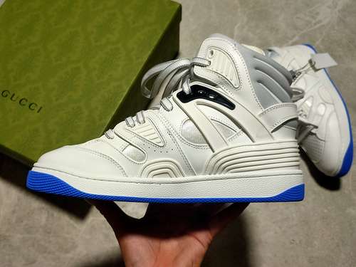 580GUCCI BASKET SNEAKERS WHITEWHITEBLUEWOMAN3539MAN4044