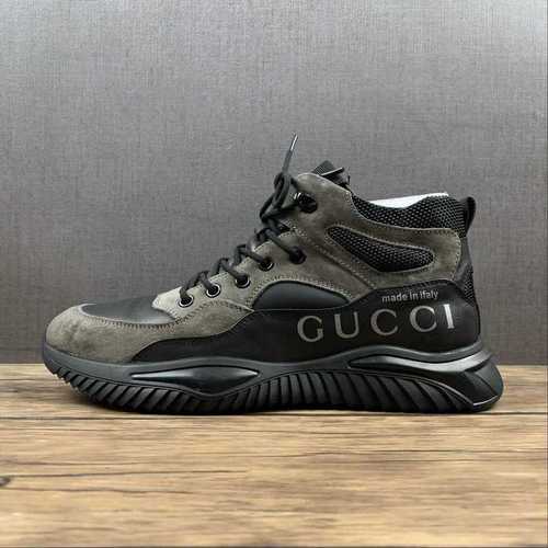 400GUCCI ORIGINAL BOOTS BROWNBROWNBLACKUNISEX3844