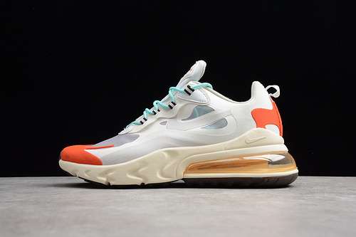 676674AT6174200AIR MAX 270 REACT LIGHT BEIGE CHALKSUMMIT WHITETEAM ORANGE