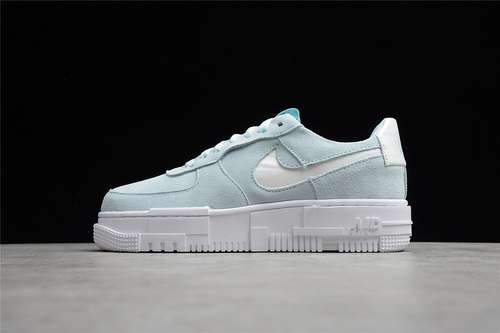 300DH3855400AIR FORCE 1 PIXEL GLACIER BLUEWHITEPURE PLATINUMUNISEX3642