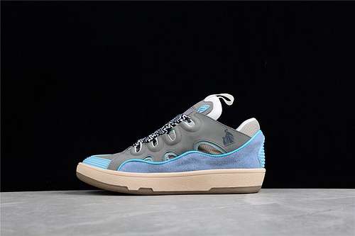 460LANVIN CURB CASUAL SNEAKERS GREYBLUEBEIGEWOMAN3539MAN4045