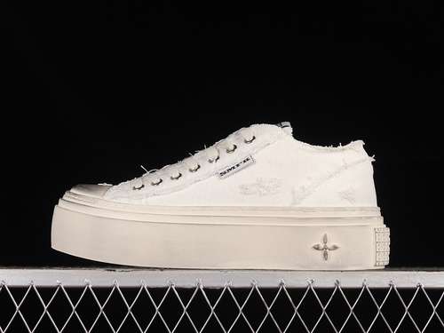 380ENM781W1SMFK CANVAS PLATFORM RETRO SNEAKERS WHITEWOMAN3540MAN4045
