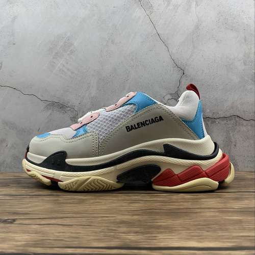 470BALENCIAGA TRIPLE S DADSHOES GREYBLUEBLACKREDWOMAN3539MAN4046