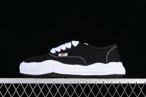 400MMY WAYNE ORIGINAL SOLE LEATHER LOW SNEAKER BLACKWHITEWOMAN3539MAN4045