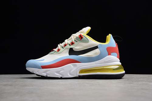 AT6174002AIR MAX 270 REACT BAUHAUS WHITEBLACKLIGHT BLUEREDYELLOWMAN3945