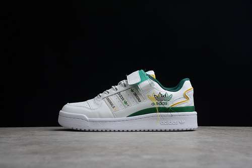 270GX3001FORUM LOW CHAMPIONS SHOES CLOUD WHITEGREENYELLOWWOMAN3639MAN4045