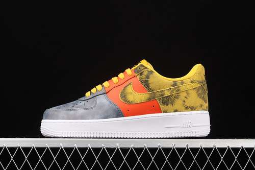 320CZ0337700AIR FORCE 1 LOW 07 LV8 TIEDYE DARK SULFURDARK SULFURTEAM ORANGE