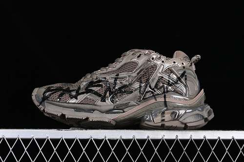 600W3RBQ2010BALENCIAGA RUNNER KITH FOURCOLOR BLACKBROWNWOMAN3539MAN4046