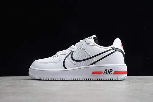 300CD4366100AIR FORCE 1 REACT DMSX WHITEBLACKWOMAN3639MAN4044