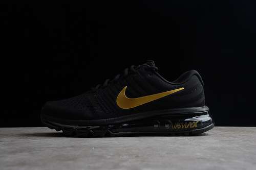 280918091991AIR MAX 2017 RUNNING SHOES BLACKBLACKGOLDMAN3945