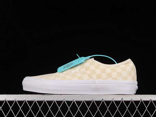 220VN0A5FBD0VWVAULT OG AUTHENTIC CHECKERBOARD LIGHT YELLLOWWHITEWOMAN3539MAN4044