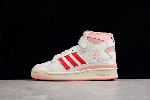 360H01670FORUM 84 HIGH OFF WHITE GLOW PINK VIVID REDWOMAN3639MAN4045