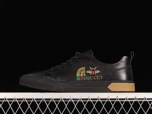 380JPO60138GUCCI SCREENER GG HIGHTOP SNEAKER BLACKBLACKGOLDMAN3844