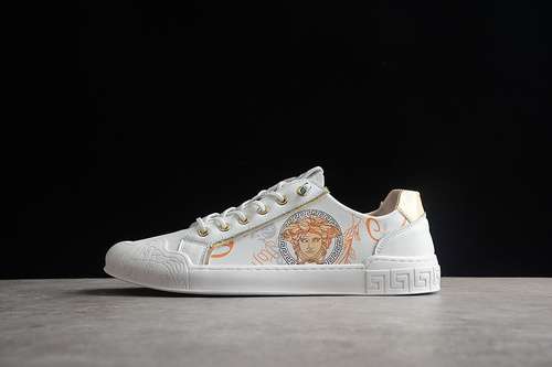 380VERSACE 2022 CASUAL SHOES WHITEORANGEWHITEMAN3944